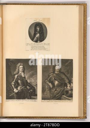 Pieter Schenk (incisore) ritratti di uomini di campo, governanti. Sci 1680-1711 , 1680/1711 Foto Stock