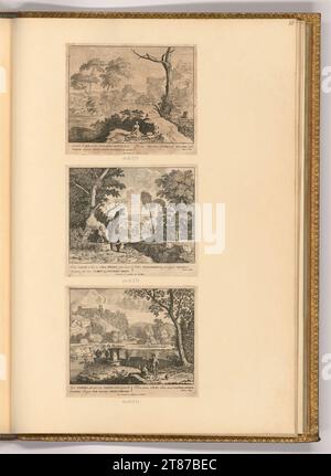 Pieter Schenk (incisore) paesaggi con illustrazioni a Virgilio. Sci 1676-1711 , 1676/1711 Foto Stock