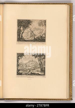Pieter Schenk (incisore) paesaggi con illustrazioni a Virgilio. Sci 1676-1711 , 1676/1711 Foto Stock