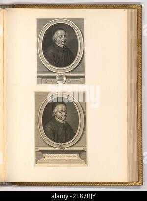 Pieter van Schuppen (incisore) Ritratto Louis Thomasin. Incisione rame, incisione 1696 , 1696 Foto Stock