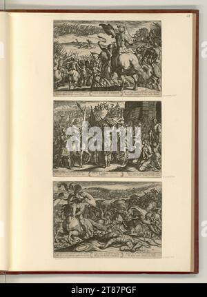 Antonio tempesta (incisore) battaglie dell'Antico Testamento. incisione 1613 , 1613 Foto Stock