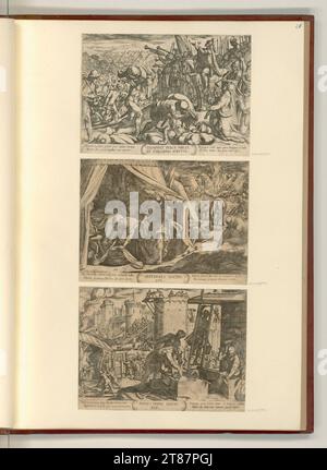 Antonio tempesta (incisore) battaglie dell'Antico Testamento. incisione 1613 , 1613 Foto Stock