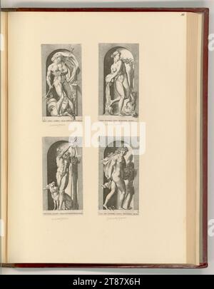 Carlo Losi (Verleger in) mitologia, rappresentazioni degli dei. Stampa in rame 1526-1771 , 1526/1771 Foto Stock