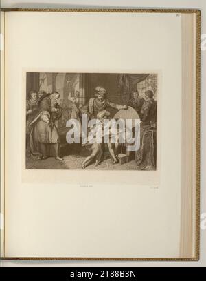 Francesco Bartolozzi (incisore) Edoardo V. e suo fratello. Modalità Dotier, incisione 1789 , 1789 Foto Stock