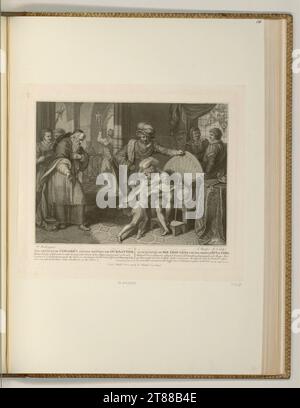 Francesco Bartolozzi (incisore) Edoardo V. e suo fratello. Modalità Dotier, incisione 1789 , 1789 Foto Stock