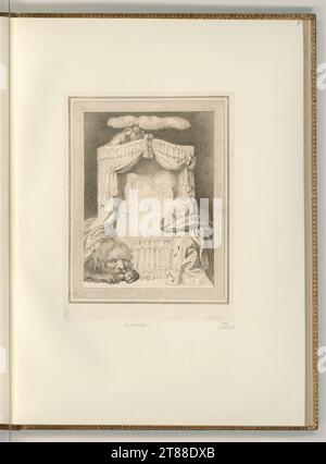 Francesco Bartolozzi (incisore) Principessa Charlotte Augusta. Modalità Dotier, incisione 1797 , 1797 Foto Stock