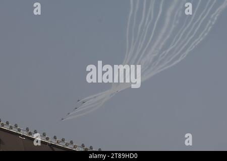 Ahmedabad, India. 19 novembre 2023. ICC Men's Cricket World Cup INDIA 2023: Finali : India V Australia allo Stadio Narendramodi, Ahmedabad, Gujarat, INDIA. Crediti: Seshadri SUKUMAR/Alamy Live News Foto Stock