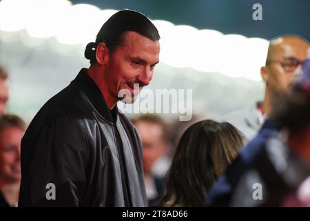 Las Vegas, Nevada, Stati Uniti. 19 novembre 2023. Zlatan Ibrahimović, calciatore, ritratto durante il Gran Premio di Formula 1 Heineken Silver Las Vegas 2023, 21° round del Campionato Mondiale di Formula 1 2023 dal 17 al 19 novembre 2023 sul Las Vegas Strip Circuit, a Las Vegas, USA - foto Antonin Vincent / DPPI Foto Stock