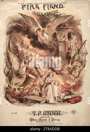 Fire Fiend - copertina. Winslow Homer (1836–1910). Litografia; Foto Stock