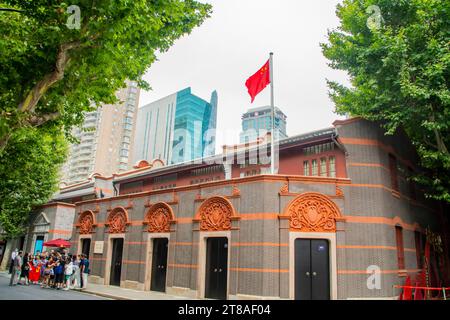 Shanghai Cina 11 giugno 2023: La vista esterna del sito del primo Congresso Nazionale del Partito Comunista Cinese. Foto Stock