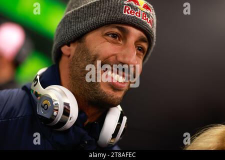 RICCIARDO Daniel (aus), Scuderia AlphaTauri AT04, ritratto durante il Gran Premio di Formula 1 Heineken Silver Las Vegas 2023, 21° round del Campionato Mondiale di Formula 1 2023 dal 17 al 19 novembre 2023 sul Las Vegas Strip Circuit, a Las Vegas, USA - foto DPPI Foto Stock