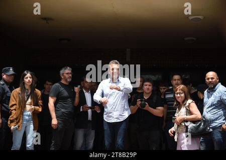 Buenos Aires, Argentina. 19 novembre 2023. Il candidato presidenziale Sergio massa deve votare. Credito: Fabideciria/Alamy Live News Foto Stock