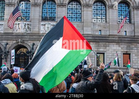 Protesta per la Palestina, Boston, ma Foto Stock