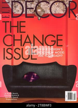 Elle decor Magazine copertina ottobre 2023, USA Foto Stock