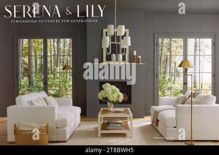 Elle decor Magazine ottobre 2023 Issue Advert, USA Foto Stock