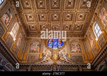 Basilica Papale di Santa Maria maggiore Roma Italia immagini interne Foto Stock