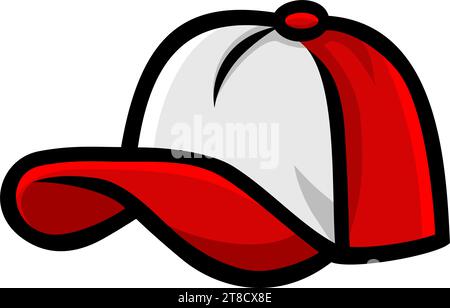 Illustrazione del vettore del cappello da baseball Snapback Truck Hat Illustrazione Vettoriale