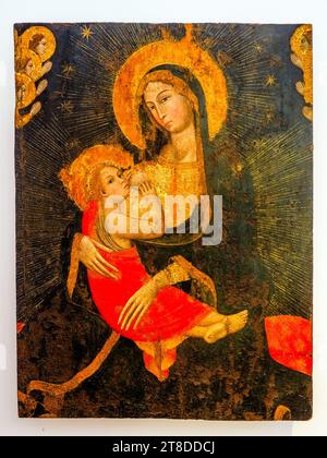 Madonna dell'Umilta di Barnaba da Modena, tempera su legno, seconda metà del XIV secolo - Museo Diocesiano di Monreale - Palermo, Italia Foto Stock