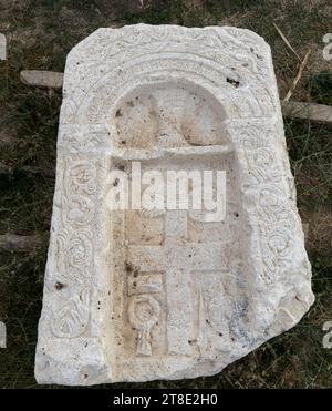 Rovine antiche della città di Aizanoi. Tempio di Zeus, Kutahya - Turchia Foto Stock