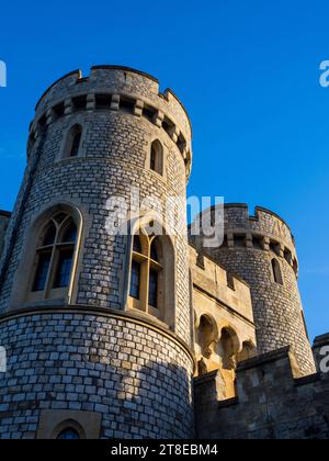 Norman Gate, Castello di Windsor, Windsor, Inghilterra, Regno Unito, GB. Foto Stock