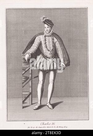 Charles IX Nato nel 27. Del giugno 1550: Morto il 30. Del maggio 1574 Foto Stock