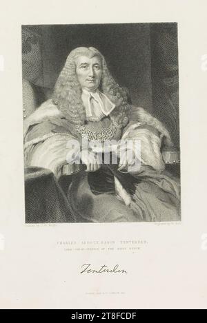 Dipinto da J.W. Wright. Inciso da W. Holl. CHARLES ABBOTT, BARONE TENTERDEN, SIGNORE, CAPO, GIUDICE DELLA PANCHINA DEI RE. Tenterden. FISHER, SON & C°. LONDRA 1831 Foto Stock