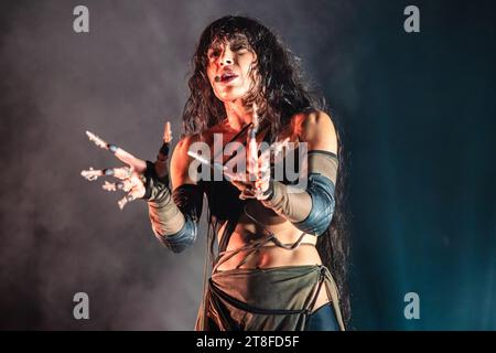 Oslo, Norvegia. 19 novembre 2023. La cantante svedese Loreen esegue un concerto dal vivo al Rockefeller di Oslo. (Foto: Gonzales Photo/Alamy Live News Foto Stock