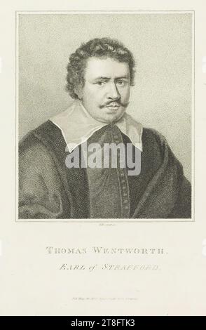 E. Bocquet sc. THOMAS WENTWORTH, CONTE DI STRAFFORD. Pub. Maggio. 20. 1806 di J. Scott 442 Strand Foto Stock