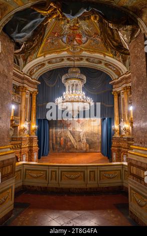 Caserta, 6 novembre 2023 - visita il teatro di corte della reggia di Caserta Foto Stock