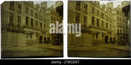 R. des Bourdonnais et Sud rue de Rivoli 1935, fotografo, nel 1935, Fotografia, vista stereoscopica, Parigi, dimensioni - lavoro: altezza: 5,4 cm, larghezza: 12,7 cm, dimensioni - montaggio:, altezza: 5,9 cm, larghezza: 12,9 cm Foto Stock