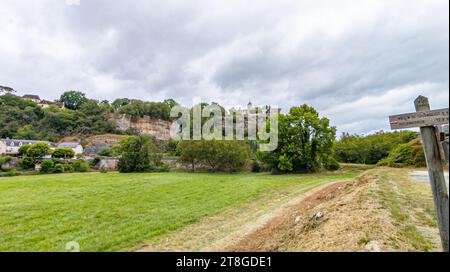 Dordogne Estate 2023 città di Rocamadour e paesaggi abbeyand dell'area circostante Foto Stock