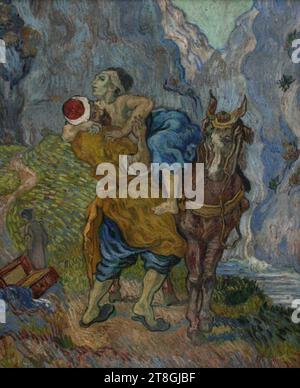 Il buon samaritano (dopo Delacroix). Foto Stock