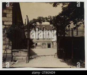 Un angolo dell'ospedale Pitié (scomparso), Boulevard de l'Hôpital, tredicesimo arrondissement, Parigi, Atget, Eugène (Jean Eugène Auguste Atget), fotografo, Fotografia, arti grafiche, stampa in albume, dimensioni - lavoro: altezza: 17,8 cm, larghezza: 22,1 cm Foto Stock