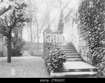 Parc Delessert, 32 quai de Passy, 16° arrondissement, Parigi, Atget, Eugène (Jean Eugène Auguste Atget), fotografo, Fotografia, arti grafiche, stampa in albume, dimensioni - lavoro: altezza: 17,7 cm, larghezza: 22,4 cm Foto Stock