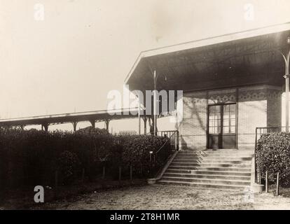 Vélodrome du bois de Vincennes, XII arrondissement, Parigi, fotografo, nel 1929, fotografia, arti grafiche, fotografia, stampa bromuro argento gelatina, dimensioni - lavoro: altezza: 17 cm, larghezza: 22,8 cm Foto Stock