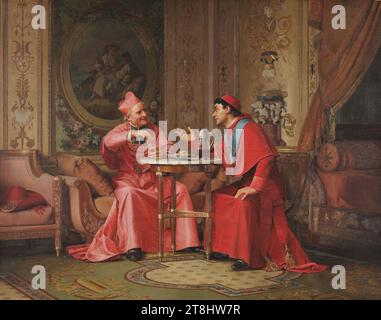 Jehan Georges Vibert - Cardinals' Friendly Chat (1880). Foto Stock