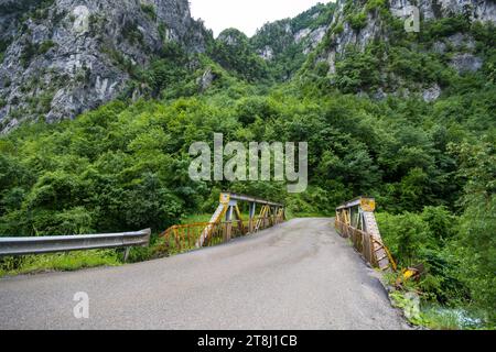 La splendida natura del canyon di Rugova nella campagna del Kosovo Foto Stock