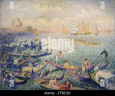 Regata a Venezia, dipinto di Henri-Edmond Cross Foto Stock