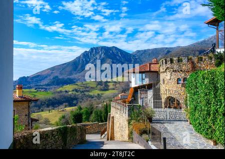 Cofino, Asturias, Spagna, Puebloastur Eco-Resort Hotel & Spa Foto Stock