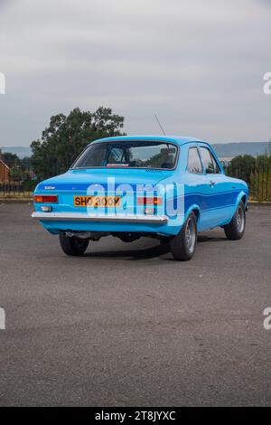 1973 Mk1 Ford Escort RS2000 classica auto sportiva britannica degli anni '1970 Foto Stock