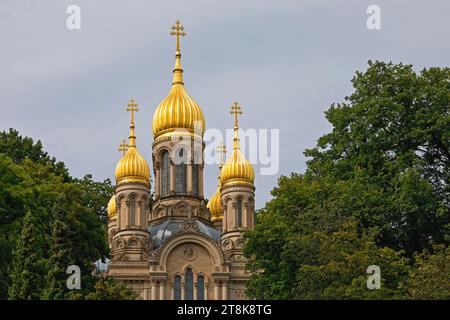 Chiesa ortodossa russa La chiesa di Elisabetta si trova a Neroberg, Germania, Assia, Wiesbaden Foto Stock