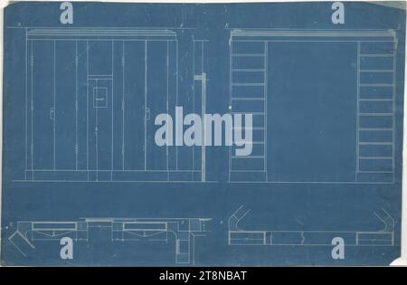 Villa Karma, Clarens vicino a Monteux, Svizzera, altitudine del muro, quotata, 1903-1906, disegno architettonico, progetto, 490 x 744 mm Foto Stock