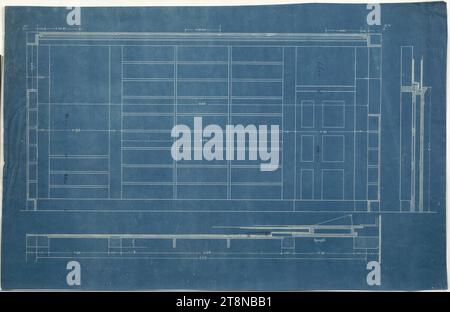 Villa Karma, Clarens vicino a Monteux, Svizzera, Wall Elevation, 1903-1906, disegno architettonico, Blueprint, 449 x 707 mm Foto Stock