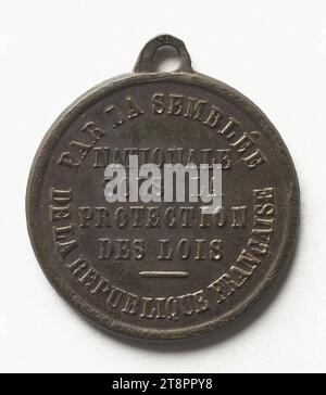 Adozione della Costituzione della seconda Repubblica, 4 novembre 1848, Anonimo, Medal Engraver, array, Numismatic, Medal, Copper, dimensioni - pezzo: diametro: 2,4 cm, peso (tipo dimensione): 6,04 g. Foto Stock