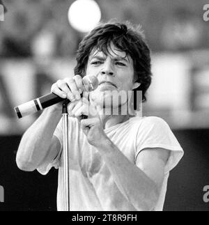 Concerto dei Rolling Stones nello stadio Feyenoord nel giugno 1982 - Rotterdam Holland vvbvanbree fotografie Foto Stock