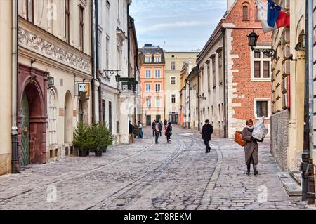 Via Kanonicza a Cracovia, Polonia Foto Stock