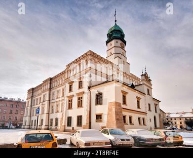 Museo etnografico, ex municipio, nel quartiere Kazimierz, Cracovia in Polonia Foto Stock