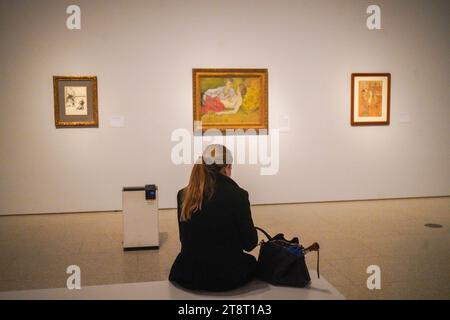 Londra, Regno Unito. 21 novembre 2023. . Anteprima di Impressionisti su carta: Degas to Toulouse Lautrec alla Royal Academy. La mostra si svolge dal 25 novembre al 10 marzo 2024. Crediti: amer ghazzal/Alamy Live News Foto Stock