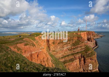 Rocce dell'isola tedesca di Heligoland Foto Stock