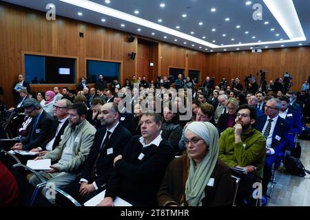 Islam Konferenz 2023 Fachtagung der Deutschen Islam Konferenz 2023 AM 21. Novembre Berlino Berlino GER *** Conferenza Islam 2023 Simposio della Conferenza islamica tedesca 2023 il 21 novembre Berlino GER Credit: Imago/Alamy Live News Foto Stock